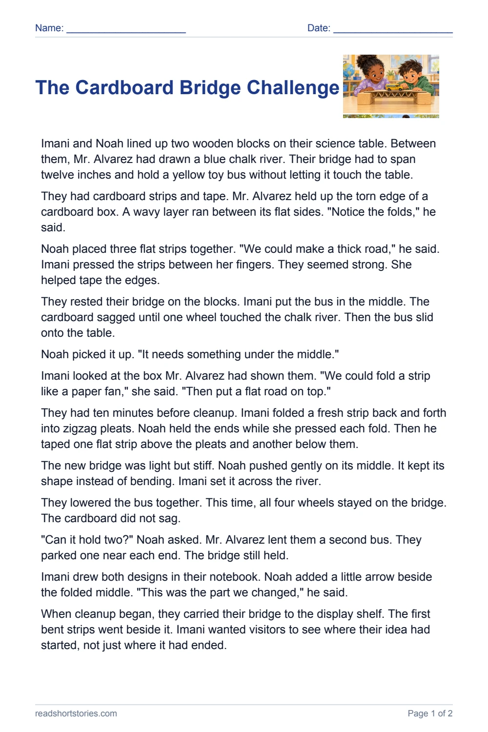Short Stories for 3rd Graders with Questions and Answers (Free PDF)