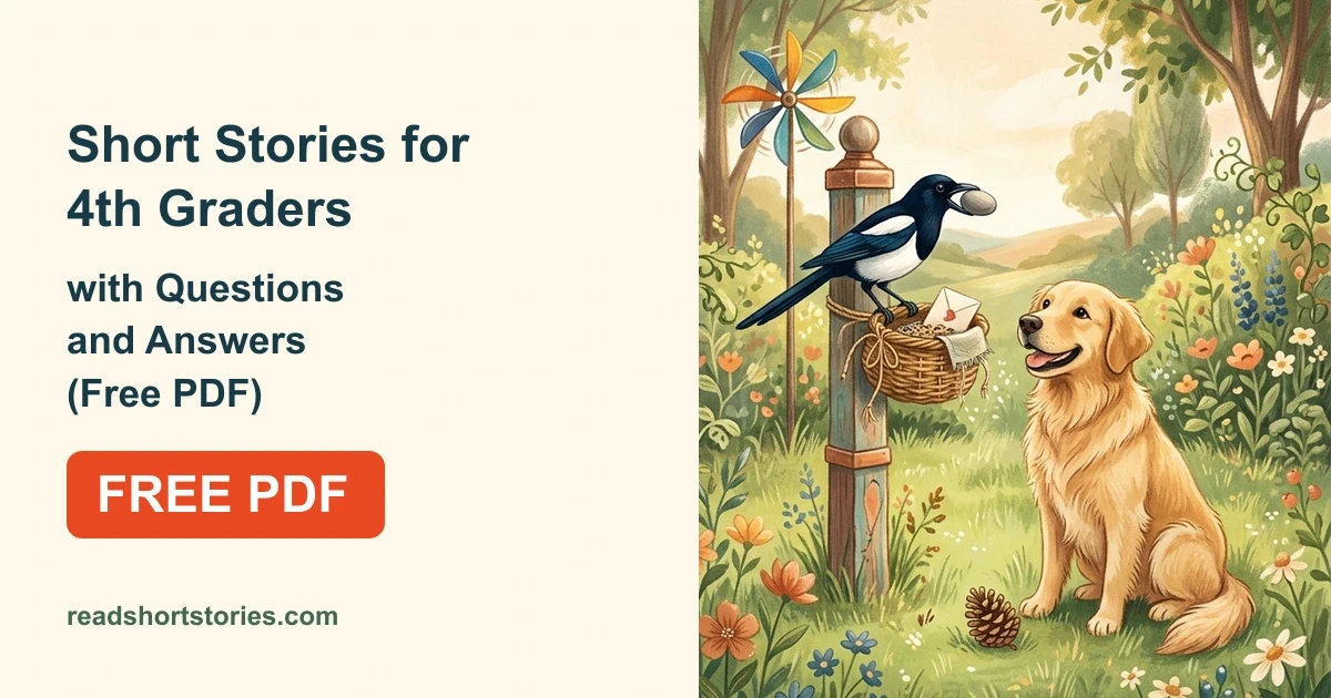 Collection cover for Short Stories for 4th Graders with Questions and Answers (Free PDF)